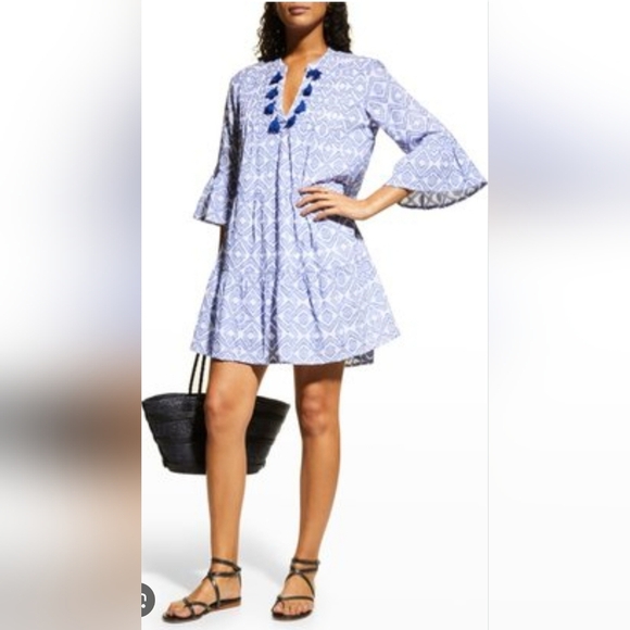 Tommy Bahama Women's  Summer Diamond Clip Tiered Dress Size Xs - Picture 1 of 8